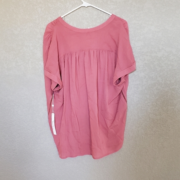 Caslon flowy front tie blouse size Medium  New - Picture 5 of 8